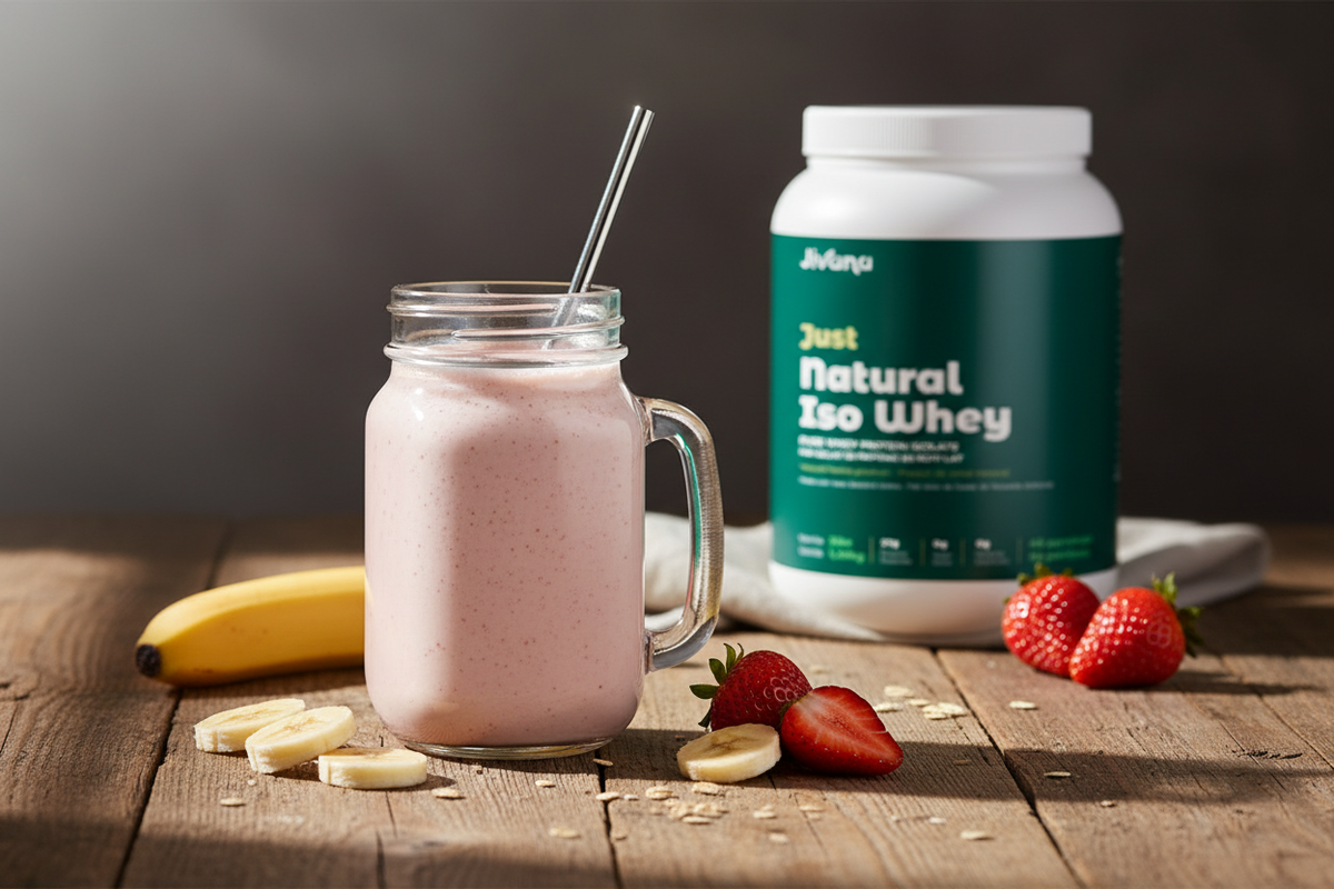 Smoothie with Jivana Natural Iso Whey